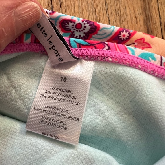 Nanette Lepore One Shoulder Faux Tie Two Piece Swimsuit - Picture 5 of 8